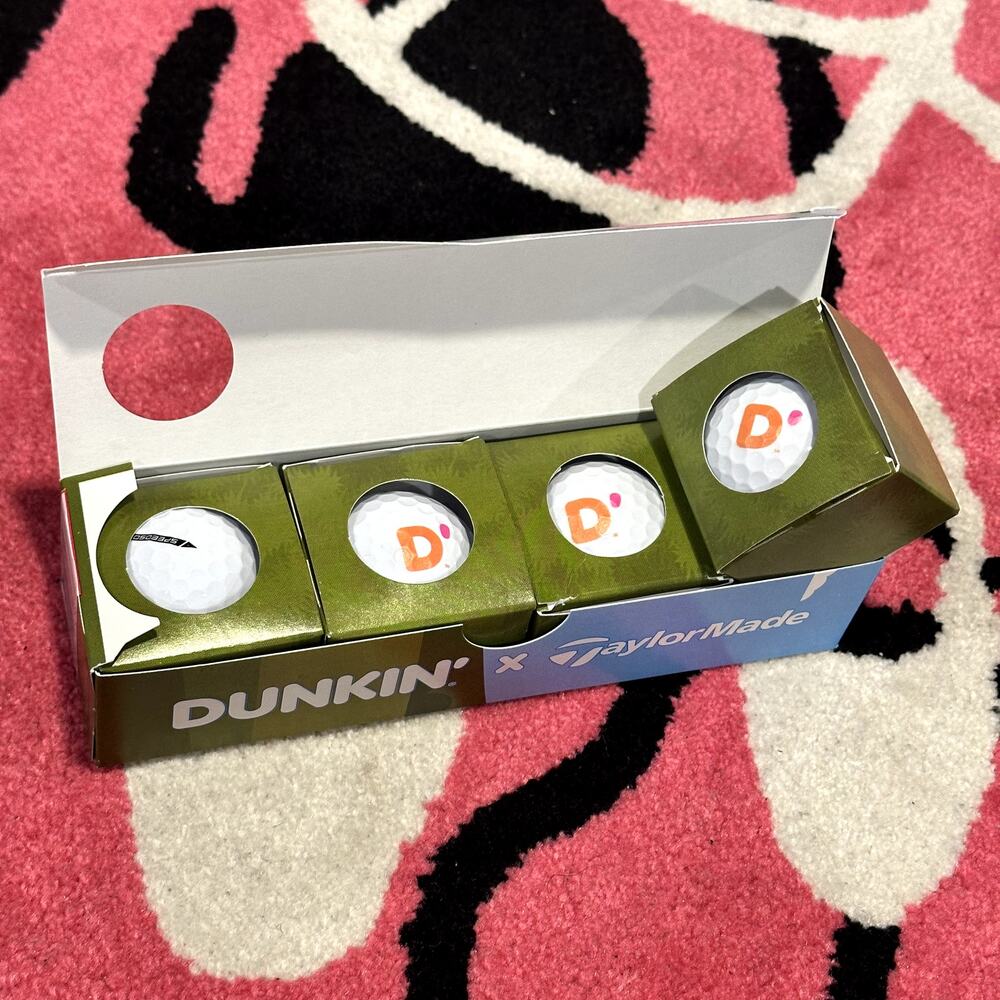 4 Set 2026 Dunkin’ Donuts Limited Edition Golf Ball Munchkins Promo Box